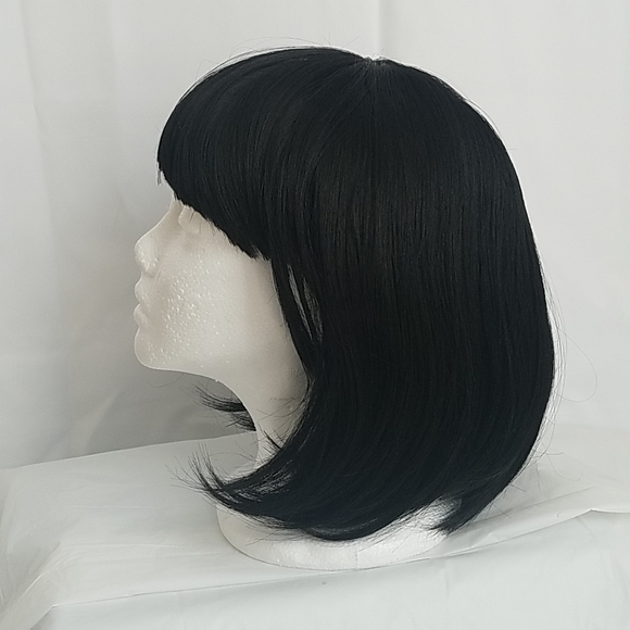 Barsdar Accessories - Barsdar Black Bob cosplay 12 inch adjustable wig